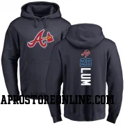 Navy Youth Mike Lum Atlanta Braves Backer Pullover Hoodie